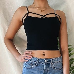 Simple black cami with details